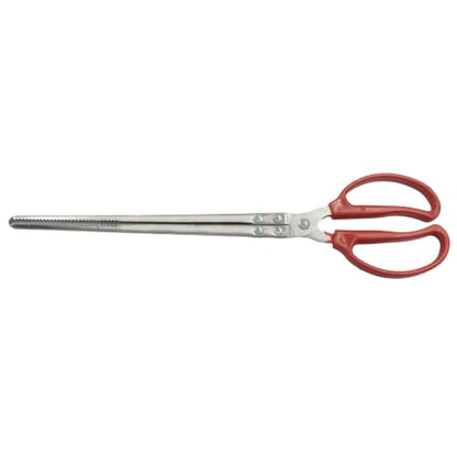 15 Inch Snake Feeding Tongs | Snake Enclosure Accessories, Long Tweezers, Stainless Steel, Non-Slip Handle, Red - size: 14.4In