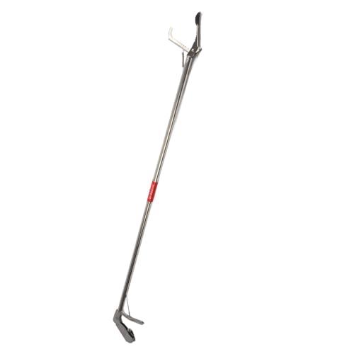 CHICIRIS Foldable Snake Tong, Stainless Steel Reptile Grabber Catcher with Self Locking Handle, for Safe Snake Handling