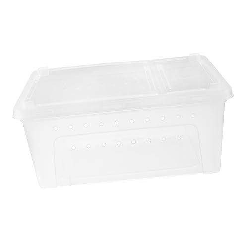 Hemoton 1pc Crested Gecko Tank Accessories Plastic Reptile Case Special Feeding Door for Reptile Supplies