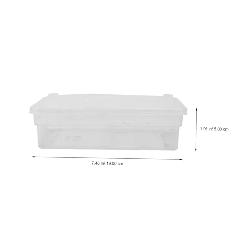 COLLBATH Hatching Reptile Breeding Box Plastic Incubation Container for Geckos Snakes and Lizards Easy to Clean and Transparent Design for Egg