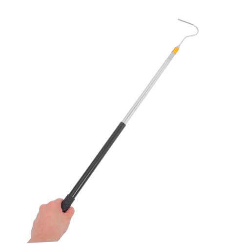Kisangel 1.5m Telescopic Snake Catcher Tool Adjustable Stainless Steel Hook for Safe Handling of Snakes and Reptiles Portable Retractable Design for Versatile Use