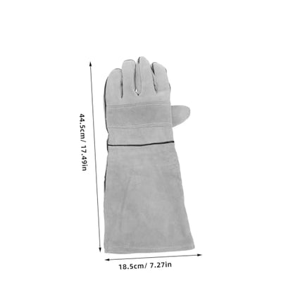 HANABASS 1 Pair Pet Protective Gloves Enhanced Grip for Dogs Cats and Reptiles Heat Resistant for Grooming and Feeding Easy Maintenance for Use