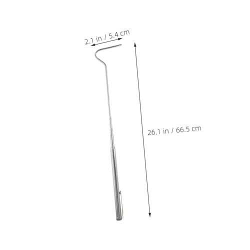 Extendable Stainless Steel Snake Hook for Reptile Handling Compact Design for Catching and Control of Corn Snakes and