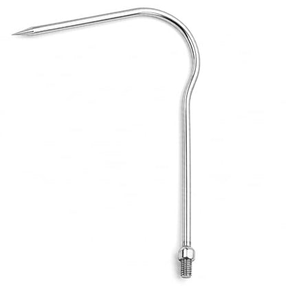 5/7 Prong Fishing Harpoon, Stainless Steel Gig Gaff Hook with 8mm Screw, Harpoon Hook for Hunting Fish Flounder Frog Gig in Pond River Lake, Capable for Fishing Gaff Gig Pole - color: 1 Prong with 8mm screw