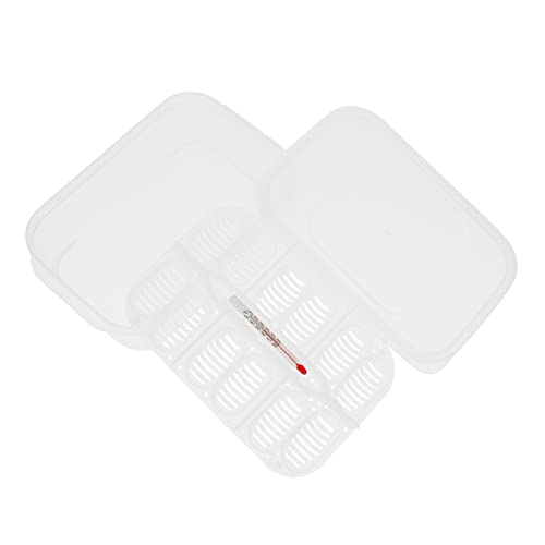 Homoyoyo Egg Incubator Box for Reptiles 12 Grids Breeding Box Snake Gecko Lizard Tray
