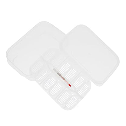 Homoyoyo Egg Incubator Box for Reptiles 12 Grids Breeding Box Snake Gecko Lizard Tray