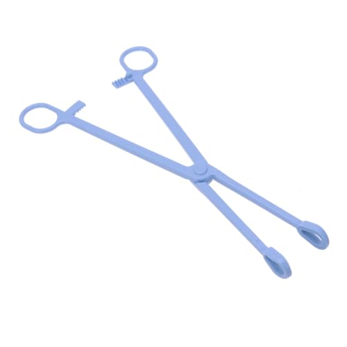 1pc Plastic Pet Cleaning Clamp for Reptiles Lizards Birds Scissors Design Easy to Use Comfortable Grip for Waste Removal