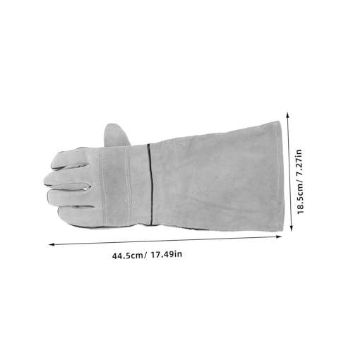 UKCOCO 1 Pair Pet Handling Gloves Heat Resistant Protective Gloves for Dog Cat Bird and Reptile Grooming Gardening Welding and Versatile Use Easy to