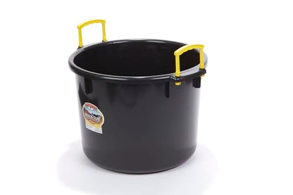 Little Giant® Plastic Muck Tub | Durable & Versatile Utility Bucket with Handles | Muck Bucket | Durable Handles | 40 Quart | Black - color: Black, size: 40 quart