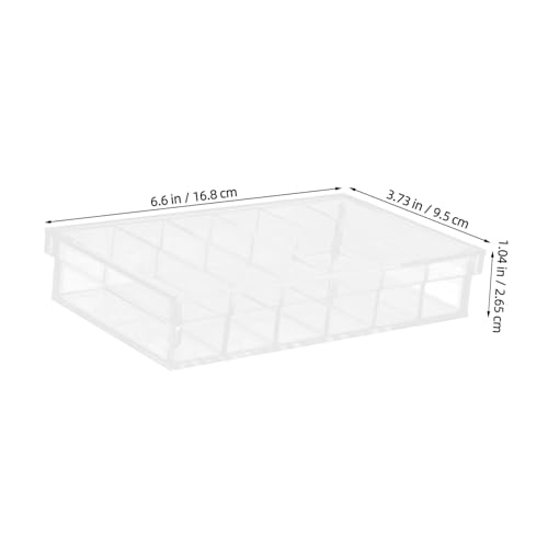 Mipcase Acrylic 6-Well Incubation Box with Lid for Laboratory Specimen Observation, Fish and Reptile Breeding, Easy-Clean Aquarium Breeder Tray