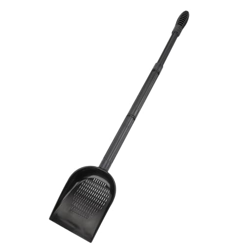 Aquarium Sand Scooper, Premium PVC Terrarium Substrate Cleaner with Quick Drainage System and Removable Extension Rod, for Fish Tank Small Pets and Beach Toys