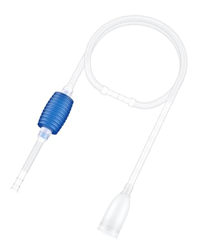 Pawfly Aquarium Water Changer Aquarium Siphon Vacuum Cleaner for 20-40 Gallon Fish Tank, Vacuum Gravel Cleaner with 4.4" Long Hose Manual Aquarium Cleaning Tools for Water Changing and Maintenance