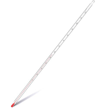 Relaxweex General Purpose Lab Thermometer 12 Inch Total Immersion Glass Liquid in Glass Thermometer for Laboratories Universities Food and Beverage Processing Clear(0 to 230 ℉) - style: 0 to 230 ℉