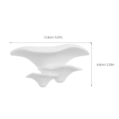 Mushroom Reptile Ledge Floating Shelf with Suction Cup Betta Fish Hammock Terrarium Tank Accessories for Gecko Frog Wall Plants Decor 5.07X2.59X2.36In