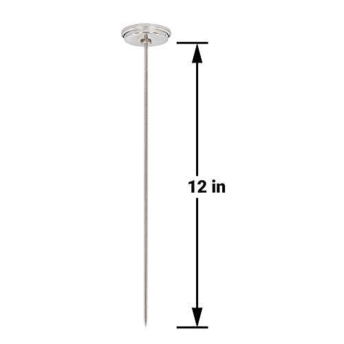 K83B1 12 Inch Soil & Compost Thermometer with Digital Composting Guide, 32-178 Fahrenheit and Celsius