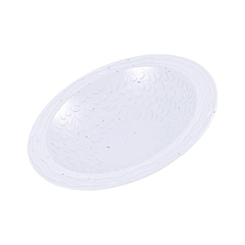Turtles Soaking Bowl Bathtub Water Pool Feeding Watering for Lizards Frogs and Terrariums Pet Habitat Accessories Reptiles Amphibians Water Bowl - color: marble color