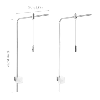 BESPORTBLE Aquarium Light Mount, 2Pcs Adjustable Aquarium Light Mounting Bracket Reptile Glass Lamp Stand Fish Tank Led Lamp Holder