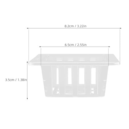20pcs Square Mesh Hydroponic Planting Pots Efficient Drainage System Root Fixer Baskets for Gardening for Vegetables and Flowers
