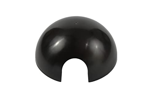 Medium Round Reptile Hide – Heavy Duty Reptile Cave for Leopard Geckos, Ball Pythons, Corn Snakes, Bearded Dragons, Kingsnakes & Frogs – Durable Easy Clean Black Hide Box (8")