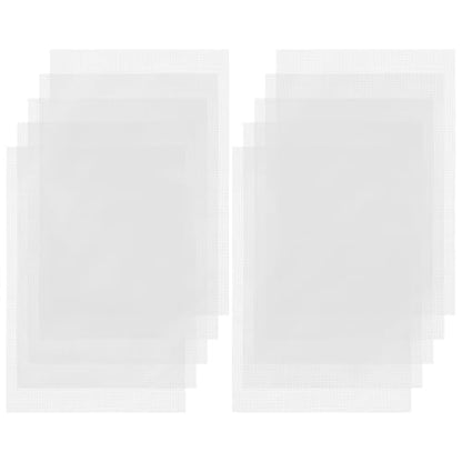 Ouligay 10pcs 11.8 X 7.8inch Flower Pot Hole Mesh Pad, Plastic Mesh Sheet, Keep Soil from Flowing Away,Bonsai DIY Drainage Netting Pot Bottom Grid Mat, White - color: White