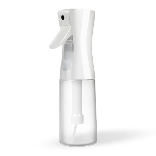 Continuous Spray Bottles, Ultra Fine Mist Sprayer, Spray Bottle For Hairstyling, Cleaning, Plants, Pets, Barbers, Salons (White) - color: White