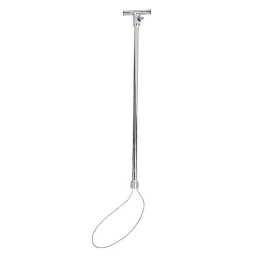 Hog Pig Catcher, Stainless Steel Animal Control Hog Pig Catcher Dog Catcher Pole Portable Animal Catcher Tools for Medium Sized Animals Reptiles (T Handle without Pull Rope 67cm)