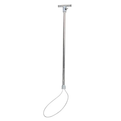 CCYLEZ Animal Control Pole, Heavy Duty Stainless Steel Adjustable Length Multi Function Catcher Tool for Dogs Pigs Reptiles Rescue Transfer - size: T Handle Without Pull Rope 67cm