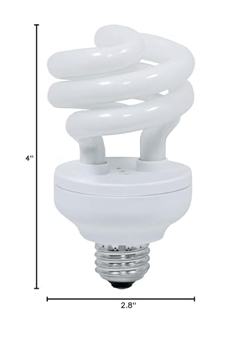 Zilla Fluorescent Coil Bulb Tropical 20 Watts, White - size: 20 Watts, style: Tropical