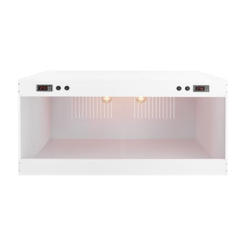 PVC Reptile Enclosure, Reptile Terrarium 39.4×19.7×19.7In, Ventilation Grilles, Reptile Tank with Intelligent Thermostat for Leopard Gecko, Hexagonal Lizard, Snake, Geckos, Turtles (White)