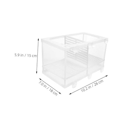 Toyvian Fish Tank Partition Mesh Divider Box for Fish Fry Reptile Box Lightweight Portable