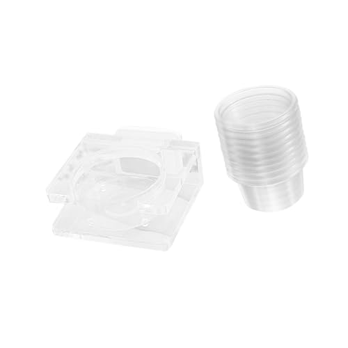 Escape Feeding Dish Water Cup Strong Mount for Reptiles Live Prey in Tanks Enclosures Feeding Tray - color: Magnet Food Station