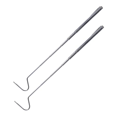 2pcs Sturdy Snake Grabber Hooks Long Reach Snake Catching Tool Catching Hook for Reptiles Lizards