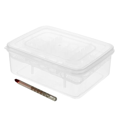 Plastic Egg Incubation Tray for Reptiles Lightweight Hatching Box with Transparent Design for Monitoring for Snakes Lizards