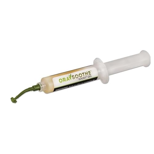 Sockit Hydrogel Oral Wound Dressing – 10g Single Applicator Syringe – Drug-Free, Natural Hydrogel for Oral Care & Comfort – Includes Instructions