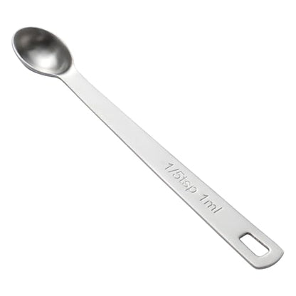 1PCS 1/5tsp(1ml) Mini Measuring Spoon, Small Teaspoon for Tiny Amounts | High Precision, Food-Grade, ‌Rust-Free, Dishwasher-Safe, Easy-Read Markings, Multi-Purpose, Sturdy & Durable - size: 1/5tsp|1ml