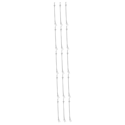 SaditY 15 Pcs Aquatic Planting Clip Plastic to Go Containers Pro Tools Glass Containers Reptile Feeding Tweezers Fish Tank Tongs Grabber Tool for Aquascaping Professional Aquarium Tongs, Greyx5pcs