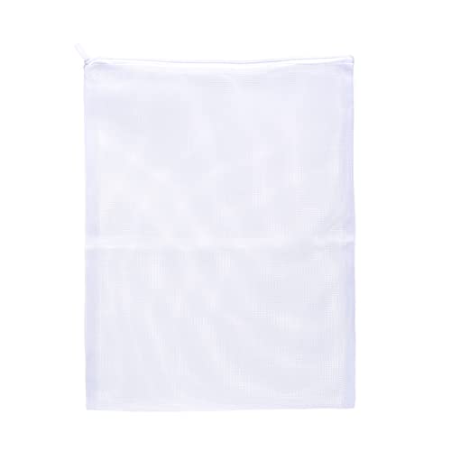 JIHAQUA Aquarium Filter Bags with Plastic Zipper,11.5 x 15.5 inch, 6 Pack | Reusable, Fish Tank Filter Media, Mesh Bags, Large - size: 11.5 x 15.5 inch (6 Pack)