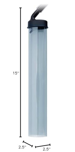 Fluval EasyVac Aquarium Gravel Cleaner Vacuum for Fish Tanks – Quick Start Siphon Water Changer with Non-Kink Hose, Bucket Clip & Gravel Guard for Small, Medium & Large Aquariums - Medium | Quick Start Siphon Water Changer with Non-Kink Hose, Bucket Clip