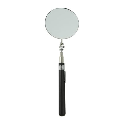 Round Telescopic Inspection Mirror, 85mm Area, Checking Tool for Vehicle, Observing Eyelashes, Mouth and Other Small Parts - Extended Large Mirror (2 PCS)