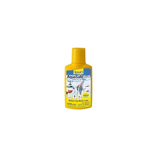 Tetra AquaSafe Plus 3.38 Ounces, Aquarium Water Conditioner And Dechlorinator - size: 3.38-Ounce