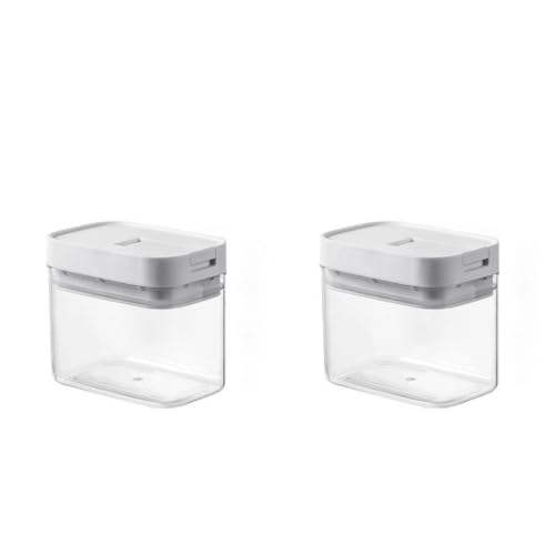 2PCS Airtight Food Storage Containers Set with Lids PP Free Plastic Dry Food Canisters for Kitchen Pantry Organization and Storage (500ml/16.9oz) - size: 4.57"Lx2.99"Wx3.94"H(500ml/17.6oz)