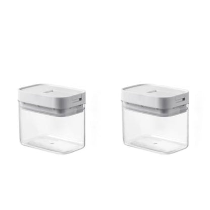 2PCS Airtight Food Storage Containers Set with Lids PP Free Plastic Dry Food Canisters for Kitchen Pantry Organization and Storage (500ml/16.9oz) - size: 4.57"Lx2.99"Wx3.94"H(500ml/17.6oz)