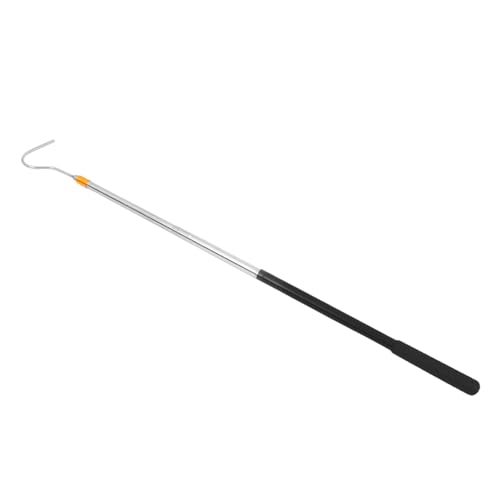 Stainless Steel Telescopic Snake Hook Adjustable Retractable Snake Catching Tool for Reptile Handling Collapsible Animal Catch Pole