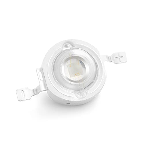 CHANZON 10 pcs High Power Led Chip on Board 3W Blue | (400mA - 500mA / DC 3V - 3.4V / 3 Watt) Super Bright Intensity SMD COB Light Emitter Components Diode Bulb Bead DIY Lighting - color: F) Blue