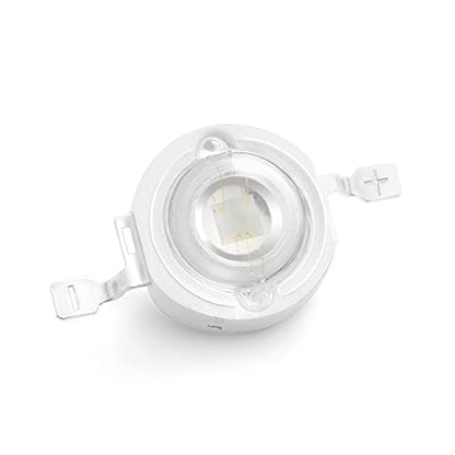 CHANZON 10 pcs High Power Led Chip on Board 3W Blue | (400mA - 500mA / DC 3V - 3.4V / 3 Watt) Super Bright Intensity SMD COB Light Emitter Components Diode Bulb Bead DIY Lighting - color: F) Blue