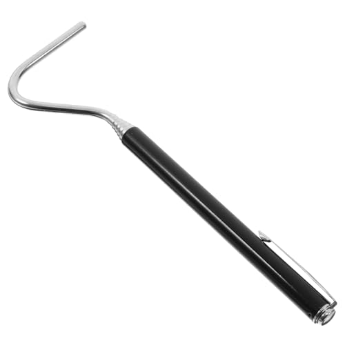 Stainless Steel Retractable Reptile Hook Professional Snake Catcher Tool for Safe Handling of Reptiles Lightweight and Portable for Snake Enthusiasts and Outdoor Adventures