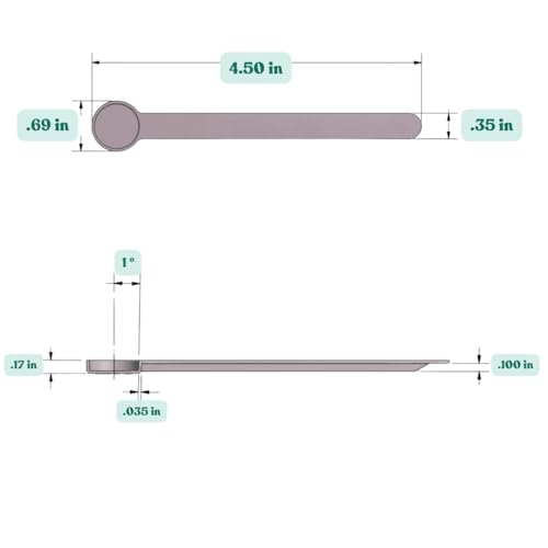 1/8 Teaspoon (0.625 mL | A Pinch) Long Handle Plastic Measuring Spoon for Coffee, Protein Powder, Pet Food, Spices, Grains, Dry Goods – Food-Grade BPA-Free (Pack of 1) - size: .625 mL | 1/8 Teaspoon | A Pinch