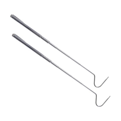 VANZACK 2pcs Retractable Snake Catching Hooks Lightweight Reptile Tool for Safe Handling Smooth Edges Portable Design for Catching and Outdoor Use