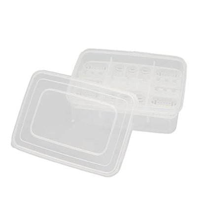 GLOGLOW 16 Grid Reptile Incubator, Plastic Construction, Transparent Design for Efficient Reptile Egg Hatching, Perfect for Breeding Reptiles 6.6x4.8x2.4in