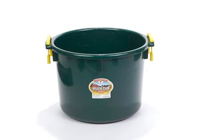 Little Giant® Plastic Muck Tub | Durable & Versatile Utility Bucket with Handles | Muck Bucket | Durable Handles | 40 Quart | Green - color: Green, size: 40 quart